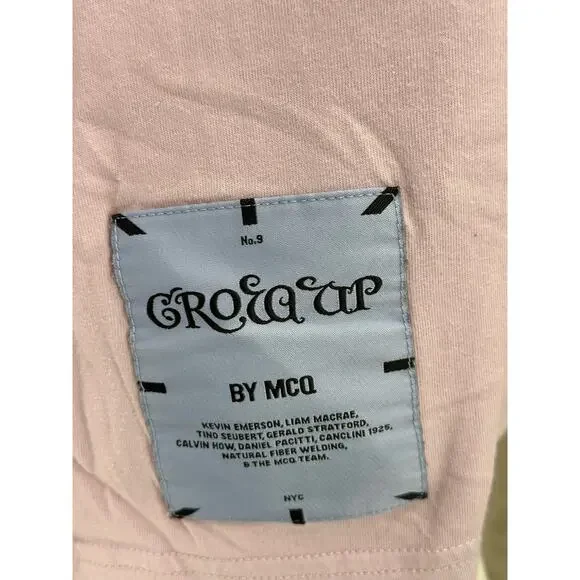Alexander McQueen Shirt Men Small Grow Up Pale Pink Relaxed Fit Graphic Designer